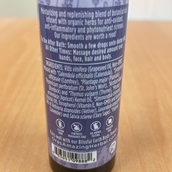 New Ora's Amazing Herbal Moisturizing Body Oil Blissful Earth 2oz!!🔥🔥🔥 - Picture 10 of 14